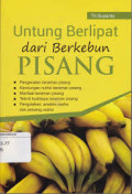 Untung berlipat dari berkebun pisang