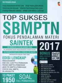 Top Sukses SBMPTN Fokus Pendalaman SAINTEK 2017