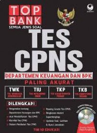 Top Bank Semua Jenis Soal Tes CPNS Departemen Keuangan dan BPK Paling Akurat