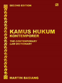 Kamus Hukum Kontemporer = The Contemporary Law Dictionary